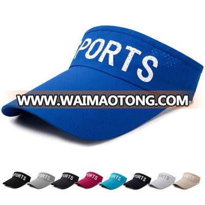 Custom high quality sport sun visor golf caps for unisex