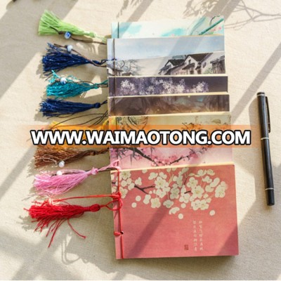 Chinese style mini handmade notebook, blank kraft notebook