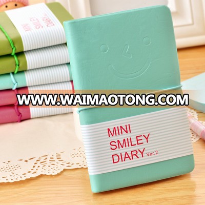 Customized logo mini smile notebook