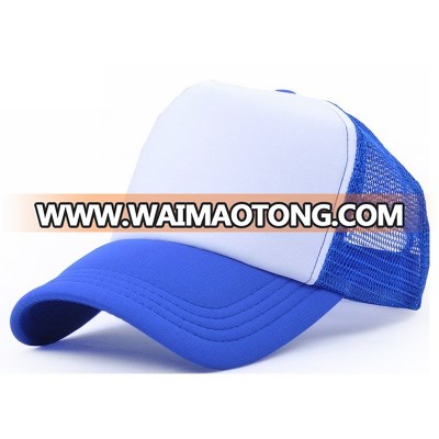 2018 wholesale custom plain foam mesh trucker cap