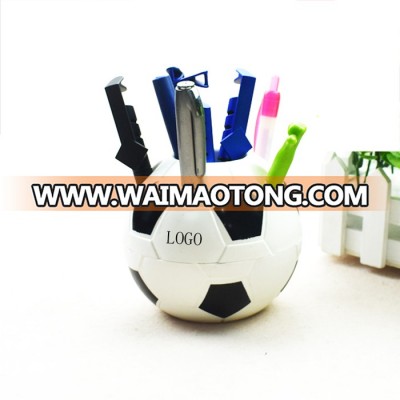 Promotional Custom Plastic Round Desk Pen Holder Container