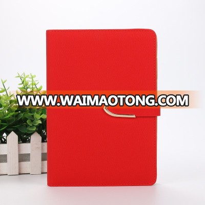 Cheap  a5  PU leather cover paper custom  notebook with the sign pen for business men