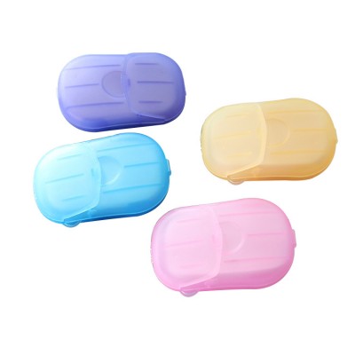 New Soap Dish  Disposable Hand Washing Tablet Travel Carry Toilet Soap Paper Wash Hands Bubble For Travel Camping